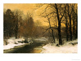 A Winter River Landscape