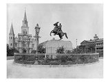 Jackson Square, New Orleans, C.1890 (B/W Photo)
