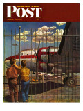"Boys at Airport," Saturday Evening Post Cover, March 30, 1946