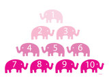 Pink Counting Elephants