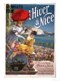 Winter in Nice, Poster Advertising P.L.M Trains