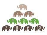 Green Counting Elephants
