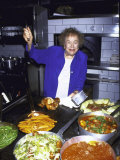 Television Cooking Expert Julia Child at Opening of Restaurant Eatzi's