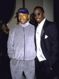 Recording Mogul Russell Simmons and Rap Artist Sean "Puffy" Combs