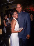 Actress Halle Berry with Husband, Baseball Player David Justice