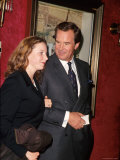 Television Network News Anchor Peter Jennings and Daughter