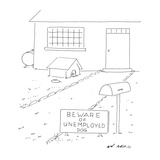 Beware of Unemployed Dog - New Yorker Cartoon