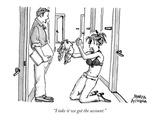 "I take it we got the account." - New Yorker Cartoon