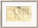 Map of the World, Researches of Capt. James Cook, c.1808