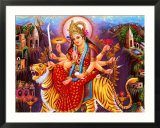 Image of Durga on Her Tiger, India