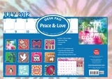 Peace & Love - 2013 Academic Desk Pad