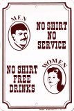 Pas de t-shirt, pas de service