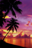 Coucher de soleil tahitien