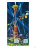 Space Needle Worlds Fair Poster - Seattle, WA