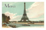 Merci, Eiffel Tower and Seine