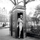 Lucinda in a Telephone Box, London, 1959