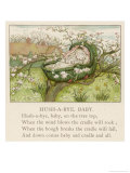 Baby Sleeps in Its Cradle Among the Apple Blossom Unaware of the Danger That