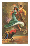 Flamenco Dancers and Bullfighter