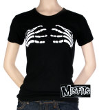 T-shirts femmes : The Misfits : Mains de squelettes : Babydoll