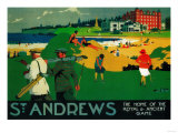 St. Andrews Vintage Poster - Europe