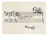 Cadenza, with Mozarts Signature