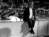 Composer Leonard Bernstein at Fairfield Hall During 1966 Rehearsal Concert