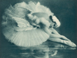 Anna Pavlova (1881-1931) Russian Ballet Dancer Photographed Here in Swan Lake in 1920