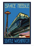 Space Needle et Monorail, Seattle, Washington