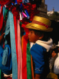Boy from Tlaxcala on His Mother's Back in Performance at the Basilica De Guadalupe, Mexico