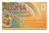 Aloha, îles hawaïennes, carte