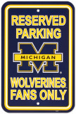 University of Michigan Parking Sign
