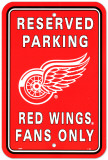 Detroit Red Wings Parking Sign