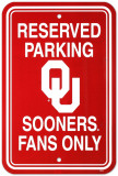 University of Oklahoma Parking Sign