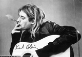 Kurt Cobain B& W Guitar